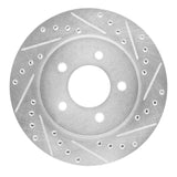 R1 Concepts 1991-2002 Plymouth Prowler Front Right Drilled & Slotted Silver Brake Rotor by R1 Concepts 631-40085R