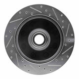 R1 Concepts 1998-2003 Dodge B3500 / B2500 Front Left Drilled & Slotted Silver Brake Rotor by R1 Concepts 631-40086L