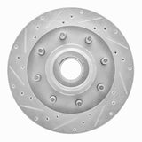 R1 Concepts 1998-2003 Dodge B3500 / B2500 Front Left Drilled & Slotted Silver Brake Rotor by R1 Concepts 631-40086L