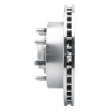 R1 Concepts 1998-2003 Dodge B3500 / B2500 Front Left Drilled & Slotted Silver Brake Rotor by R1 Concepts 631-40086L