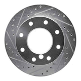 R1 Concepts 1975-1979 Dodge W200 Front Left Drilled & Slotted Silver Brake Rotor by R1 Concepts 631-40087L