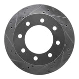R1 Concepts 2000-2002 Dodge Ram 2500 Front Left Drilled & Slotted Silver Brake Rotor by R1 Concepts 631-40088L