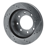 R1 Concepts 2000-2002 Dodge Ram 2500 Front Left Drilled & Slotted Silver Brake Rotor by R1 Concepts 631-40088L