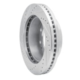 R1 Concepts 1978-1981 Dodge D200 Front Right Drilled & Slotted Silver Brake Rotor
