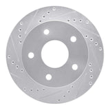 R1 Concepts 2000-2002 Dodge RamCharger (Mexico) Front Left Drilled & Slotted Silver Brake Rotor by R1 Concepts 631-40090L