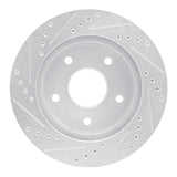 R1 Concepts 2000-2002 Dodge Ram 1500 Pickup Front Right Drilled & Slotted Silver Brake Rotor by R1 Concepts 631-40090R