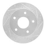 R1 Concepts 2000-2002 Dodge Ram 1500 Pickup Front Right Drilled & Slotted Silver Brake Rotor by R1 Concepts 631-40090R