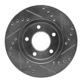 R1 Concepts 2001-2007 Chrysler Voyager Front Left Drilled & Slotted Silver Brake Rotor by R1 Concepts 631-40091L