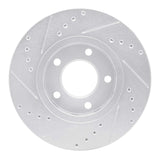 R1 Concepts 2001-2007 Chrysler Town & Country Front Right Drilled & Slotted Silver Brake Rotor by R1 Concepts 631-40091R