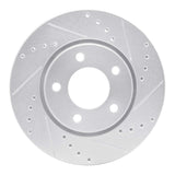 R1 Concepts 2001-2007 Chrysler Town & Country Front Right Drilled & Slotted Silver Brake Rotor by R1 Concepts 631-40091R