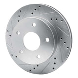 R1 Concepts 2000-2001 Dodge Ram 1500 Pickup Front Left Drilled & Slotted Silver Brake Rotor by R1 Concepts 631-40092L