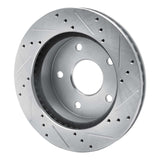 R1 Concepts 2000-2001 Dodge Ram 1500 Pickup Front Left Drilled & Slotted Silver Brake Rotor by R1 Concepts 631-40092L