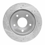 R1 Concepts 2000-2001 Dodge Ram 1500 Pickup Front Right Drilled & Slotted Silver Brake Rotor by R1 Concepts 631-40092R