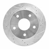 R1 Concepts 2000-2001 Dodge Ram 1500 Pickup Front Right Drilled & Slotted Silver Brake Rotor by R1 Concepts 631-40092R