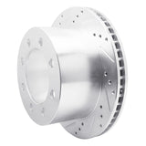 R1 Concepts 2000-2002 Dodge Ram 4000 (Mexico) Rear Left Drilled & Slotted Silver Brake Rotor by R1 Concepts 631-40093L
