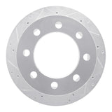 R1 Concepts 2000-2002 Dodge Ram 4000 (Mexico) Rear Left Drilled & Slotted Silver Brake Rotor by R1 Concepts 631-40093L