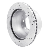 R1 Concepts 2000-2002 Dodge Ram 4000 (Mexico) Rear Left Drilled & Slotted Silver Brake Rotor by R1 Concepts 631-40093L