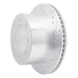 R1 Concepts 2000-2002 Dodge Ram 3500 Rear Right Drilled & Slotted Silver Brake Rotor by R1 Concepts 631-40093R