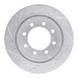 R1 Concepts 2000-2002 Dodge Ram 3500 Rear Right Drilled & Slotted Silver Brake Rotor by R1 Concepts 631-40093R