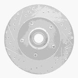 Dynamic Friction 2003-2003 Dodge Ram 1500 Van Front Left Drilled & Slotted Silver Brake Rotor by Dynamic Friction Company 631-40096L