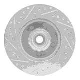 Dynamic Friction 2003-2003 Dodge Ram 1500 Van Front Right Drilled & Slotted Silver Brake Rotor by Dynamic Friction Company 631-40096R