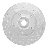 Dynamic Friction 2003-2003 Dodge Ram 1500 Van Front Right Drilled & Slotted Silver Brake Rotor by Dynamic Friction Company 631-40096R