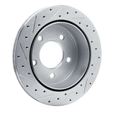 Dynamic Friction 2003-2003 Dodge Ram 1500 Van Rear Right Drilled & Slotted Silver Brake Rotor by Dynamic Friction Company 631-40097R