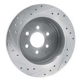 Dynamic Friction 2003-2004 Dodge Dakota 4WD Rear Right Drilled & Slotted Silver Brake Rotor by Dynamic Friction Company 631-40099R