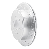 Dynamic Friction 2003-2003 Dodge Durango Rear Right Drilled & Slotted Silver Brake Rotor by Dynamic Friction Company 631-40101R