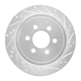 Dynamic Friction 2003-2003 Dodge Durango Rear Right Drilled & Slotted Silver Brake Rotor by Dynamic Friction Company 631-40101R