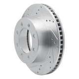 Dynamic Friction 2003-2008 Dodge Ram 2500 Front Left Drilled & Slotted Silver Brake Rotor by Dynamic Friction Company 631-40102L