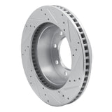 Dynamic Friction 2003-2008 Dodge Ram 2500 Front Left Drilled & Slotted Silver Brake Rotor by Dynamic Friction Company 631-40102L