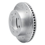 Dynamic Friction 2003-2008 Dodge Ram 1500 Pickup Front Right Drilled & Slotted Silver Brake Rotor by Dynamic Friction Company 631-40102R