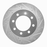 Dynamic Friction 2003-2008 Dodge Ram 1500 Pickup Front Right Drilled & Slotted Silver Brake Rotor by Dynamic Friction Company 631-40102R