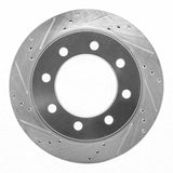 Dynamic Friction 2003-2008 Dodge Ram 3500 Rear Left Drilled & Slotted Silver Brake Rotor by Dynamic Friction Company 631-40103L