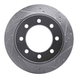Dynamic Friction 2003-2008 Dodge Ram 4000 (Mexico) Rear Right Drilled & Slotted Silver Brake Rotor by Dynamic Friction Company 631-40103R