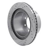 Dynamic Friction 2003-2008 Dodge Ram 4000 (Mexico) Rear Right Drilled & Slotted Silver Brake Rotor by Dynamic Friction Company 631-40103R