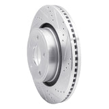 Dynamic Friction 2004-2006 Dodge Ram 1500 Pickup Front Right Drilled & Slotted Silver Brake Rotor by Dynamic Friction Company 631-40104R