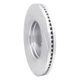 Dynamic Friction 2004-2006 Dodge Ram 1500 Pickup Front Right Drilled & Slotted Silver Brake Rotor by Dynamic Friction Company 631-40104R