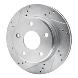 Dynamic Friction 2005-2011 Dodge Dakota RWD Front Left Drilled & Slotted Silver Brake Rotor by Dynamic Friction Company 631-40105L