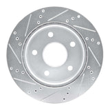 Dynamic Friction 2005-2011 Dodge Dakota 4WD Front Right Drilled & Slotted Silver Brake Rotor by Dynamic Friction Company 631-40105R