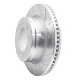 Dynamic Friction 2008-2020 Dodge Ram 4500 Front Right Drilled & Slotted Silver Brake Rotor by Dynamic Friction Company 631-40108R