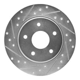 Dynamic Friction 2008-2016 Chrysler Town & Country Rear Left Drilled & Slotted Silver Brake Rotor by Dynamic Friction Company 631-40109L