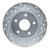 Dynamic Friction 2008-2016 Chrysler Town & Country Rear Right Drilled & Slotted Silver Brake Rotor by Dynamic Friction Company 631-40109R