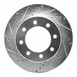 Dynamic Friction 2009-2025 Dodge Ram 2500 Front Left Drilled & Slotted Silver Brake Rotor by Dynamic Friction Company 631-40110L