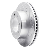 Dynamic Friction 2009-2025 Dodge Ram 3500 Front Right Drilled & Slotted Silver Brake Rotor by Dynamic Friction Company 631-40110R