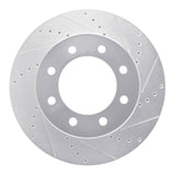 Dynamic Friction 2009-2025 Dodge Ram 3500 Front Right Drilled & Slotted Silver Brake Rotor by Dynamic Friction Company 631-40110R