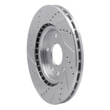 Dynamic Friction 2012-2025 Chrysler Pacifica Front Right Drilled & Slotted Silver Brake Rotor by Dynamic Friction Company 631-40112R