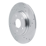 Dynamic Friction 2012-2020 Chrysler Town & Country Rear Right Drilled & Slotted Silver Brake Rotor by Dynamic Friction Company 631-40113R