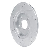 Dynamic Friction 2012-2020 Chrysler Town & Country Rear Right Drilled & Slotted Silver Brake Rotor by Dynamic Friction Company 631-40113R